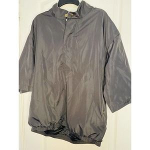 FootJoy DryJoys FJ Short Sleeve Quarter Zip Golf Jacket Pullover Size L FLAW